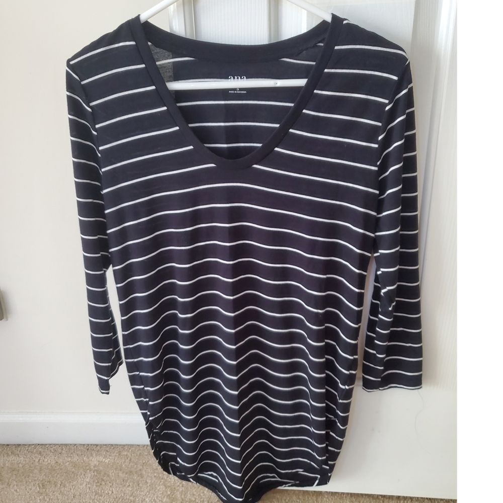 Striped Tunic Top Sz S